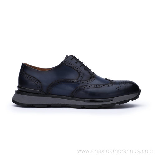 New FashionMenLace-up Business Dress Leather Shoes